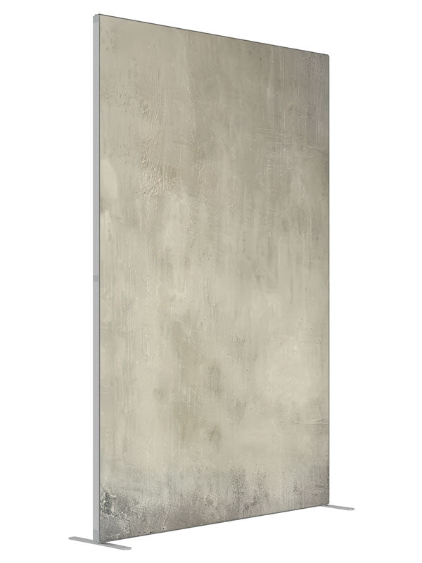 Abstract Grey Mist shown at an angled view, photography backdrop panel for Denny StudioEdge silicone edge frame, 5 ft