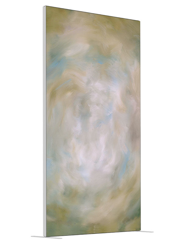 Adobe Dust shown at an angled view, photography backdrop panel for Denny StudioEdge silicone edge frame, 4 ft