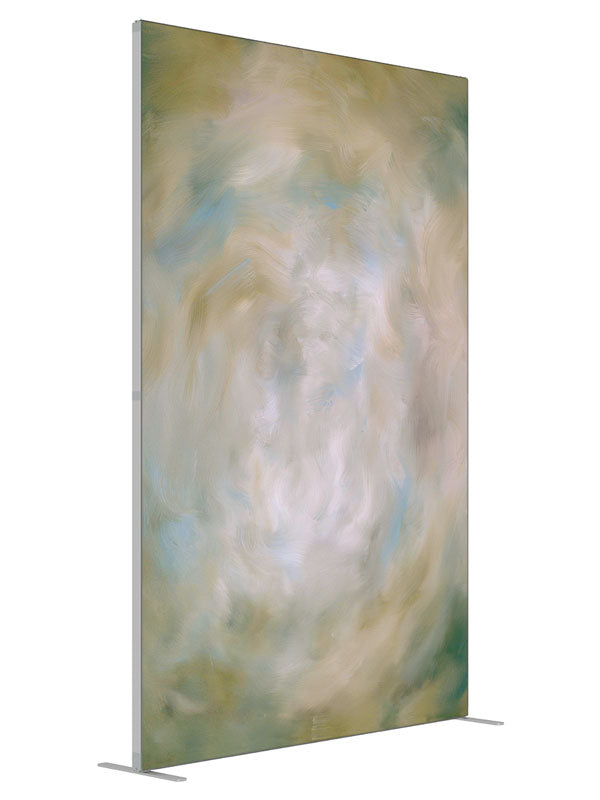 Adobe Dust shown at an angled view, photography backdrop panel for Denny StudioEdge silicone edge frame, 5 ft