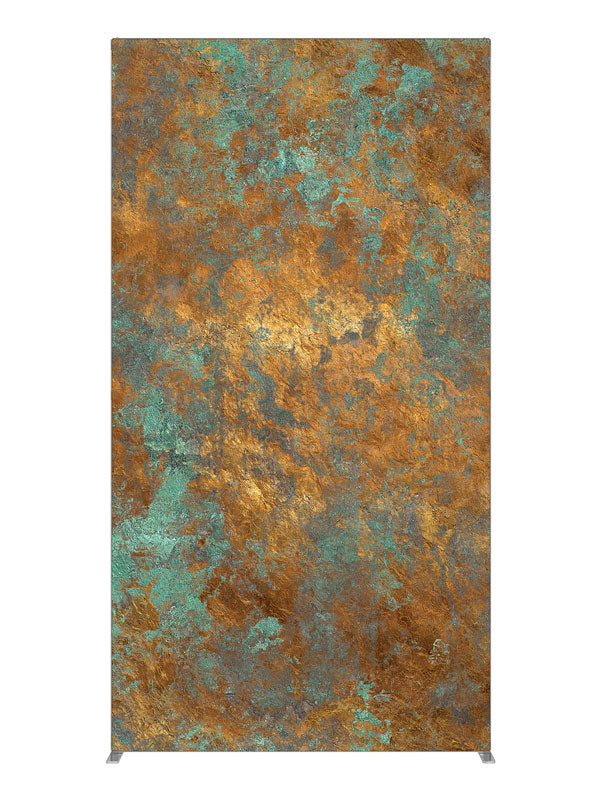 Aged Copper Texture, photography backdrop panel for Denny StudioEdge silicone edge frame, 4 ft