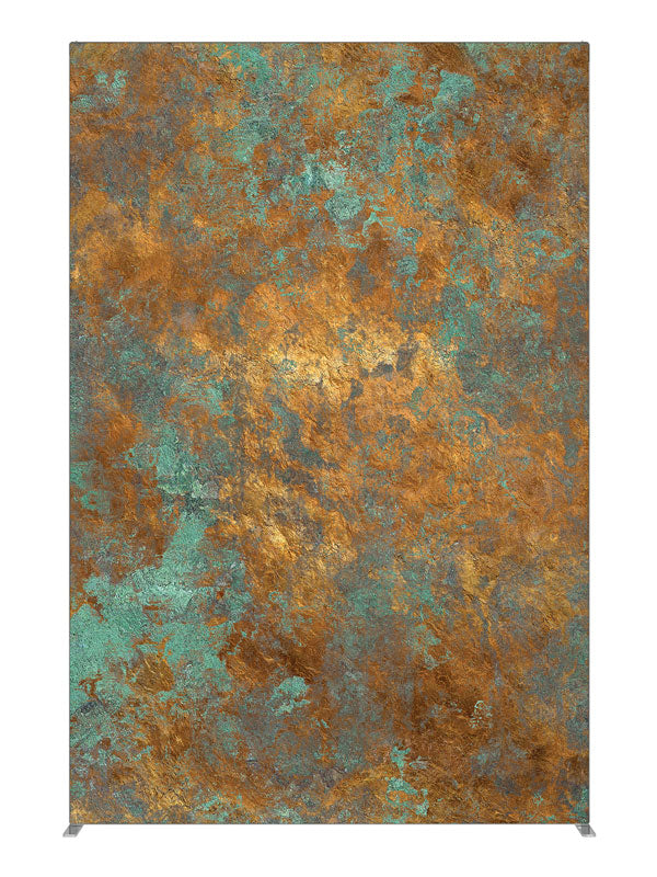 Aged Copper Texture, photography backdrop panel for Denny StudioEdge silicone edge frame, 5 ft