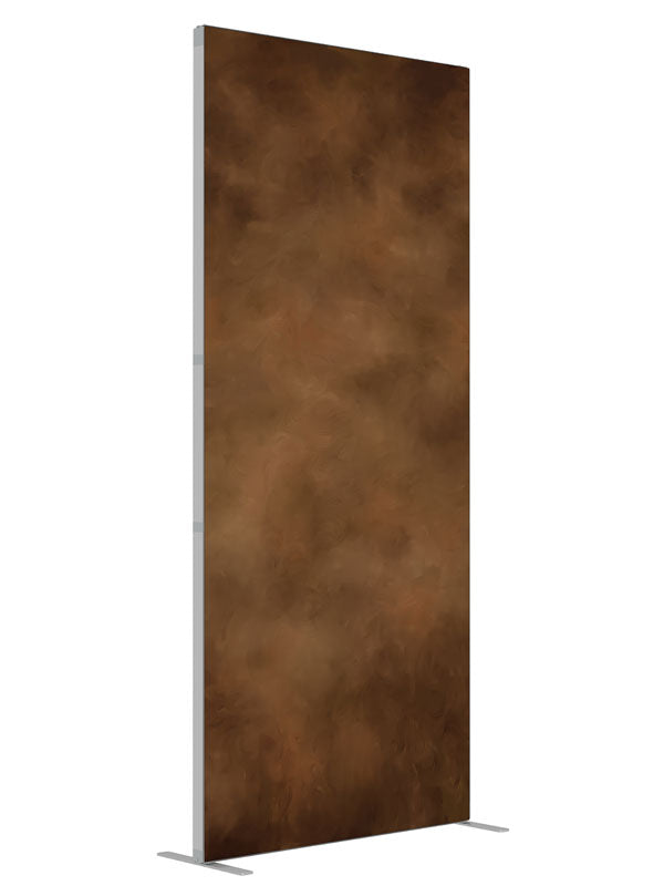 Alizarin Haze shown at an angled view, photography backdrop panel for Denny StudioEdge silicone edge frame, 3 ft