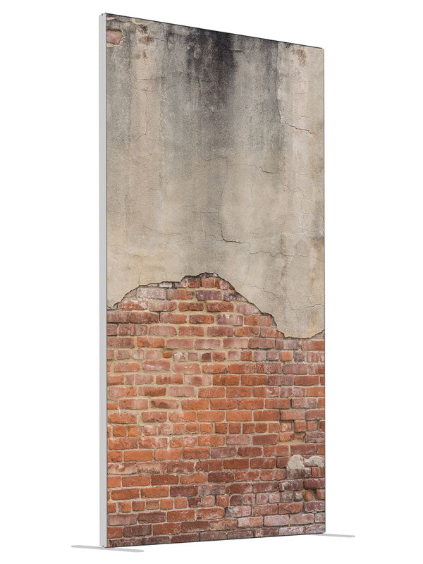 AlleyBrick Brick shown at an angled view, photography backdrop panel for Denny StudioEdge silicone edge frame, 4 ft