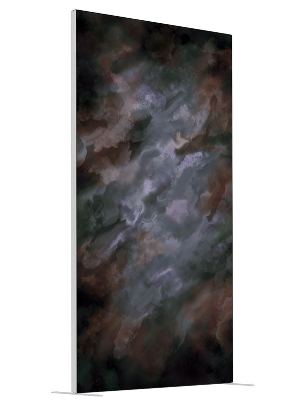 Amber Nights shown at an angled view, photography backdrop panel for Denny StudioEdge silicone edge frame, 4 ft