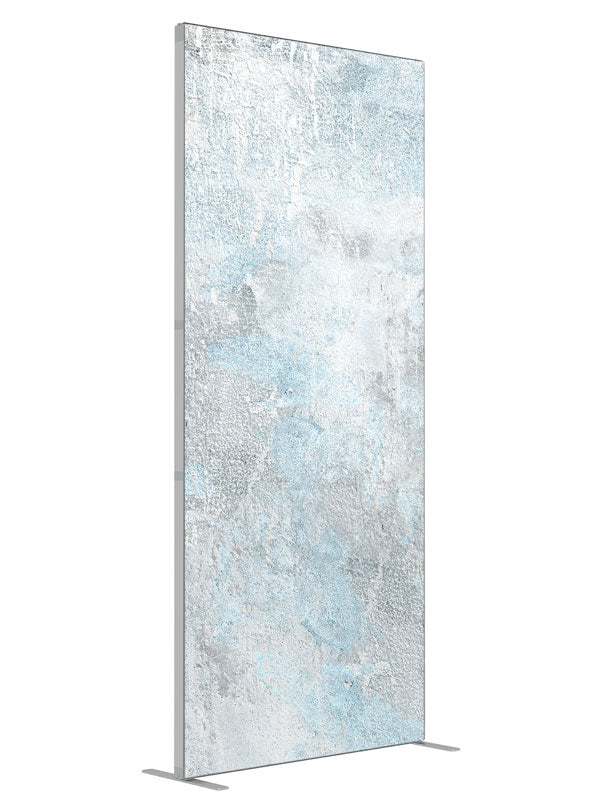 Ancient Blue shown at an angled view, photography backdrop panel for Denny StudioEdge silicone edge frame, 3 ft