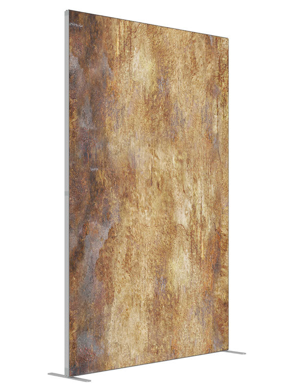 Ancient Wall shown at an angled view, photography backdrop panel for Denny StudioEdge silicone edge frame, 5 ft