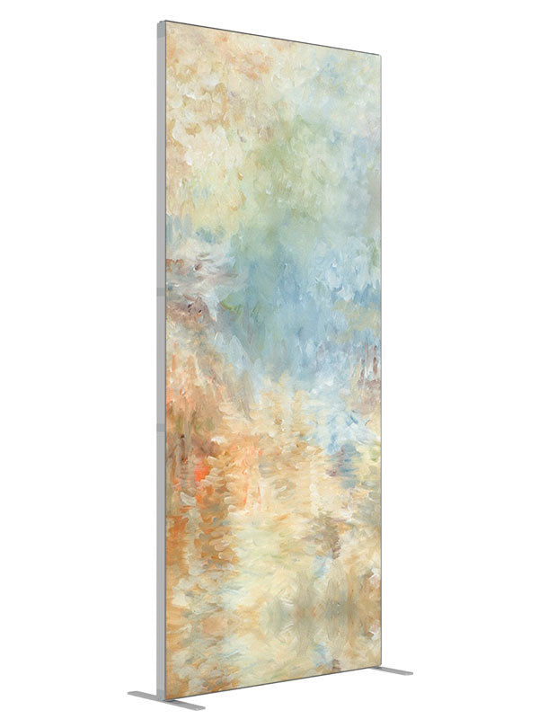 Angel Garden shown at an angled view, photography backdrop panel for Denny StudioEdge silicone edge frame, 3 ft