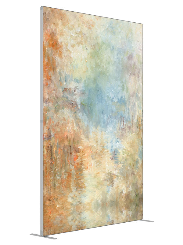 Angel Garden shown at an angled view, photography backdrop panel for Denny StudioEdge silicone edge frame, 5 ft