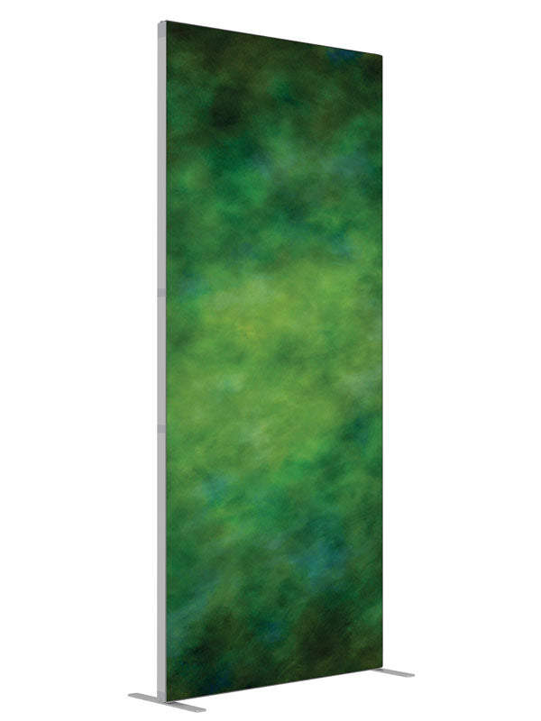 Angelic Emerald shown at an angled view, photography backdrop panel for Denny StudioEdge silicone edge frame, 3 ft