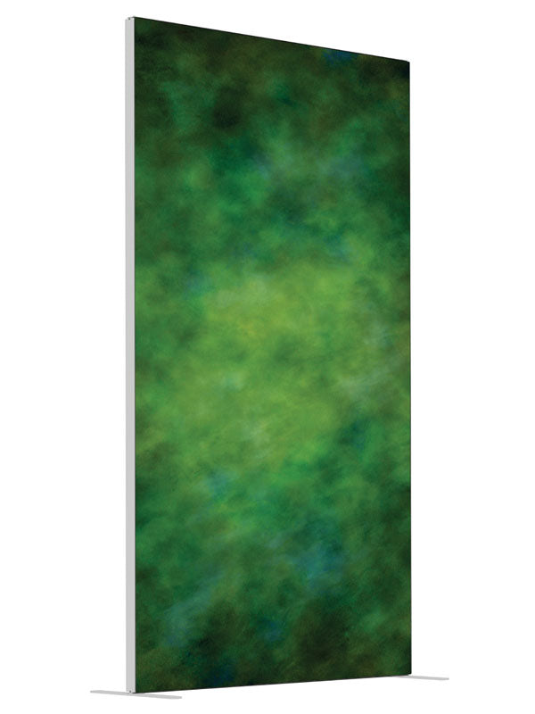 Angelic Emerald shown at an angled view, photography backdrop panel for Denny StudioEdge silicone edge frame, 4 ft