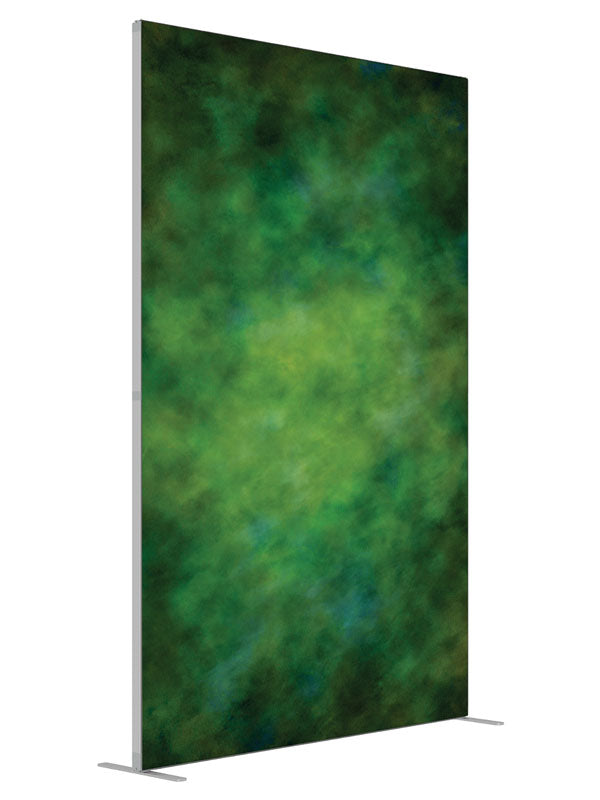 Angelic Emerald shown at an angled view, photography backdrop panel for Denny StudioEdge silicone edge frame, 5 ft