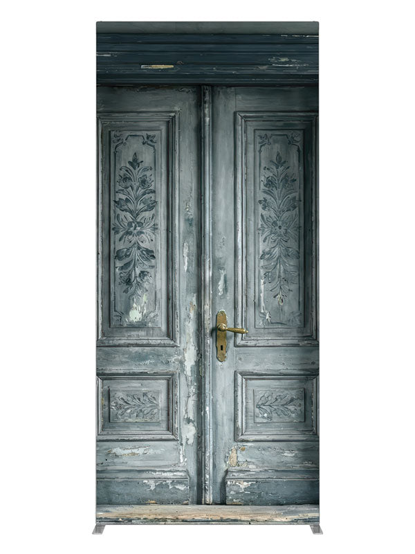 Antique Gray Double Door, photography backdrop panel for Denny StudioEdge silicone edge frame, 3 ft