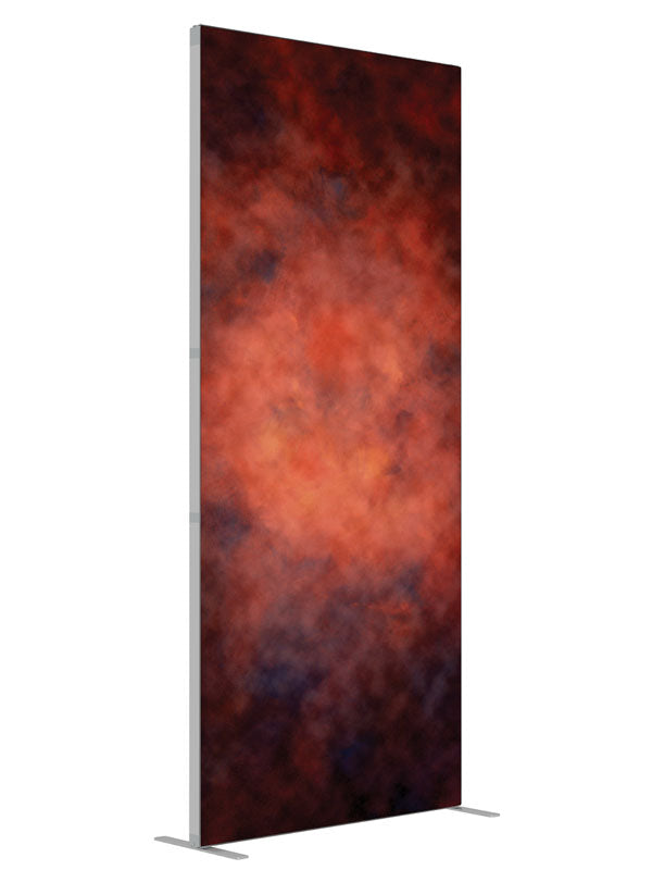 Apothic Red shown at an angled view, photography backdrop panel for Denny StudioEdge silicone edge frame, 3 ft
