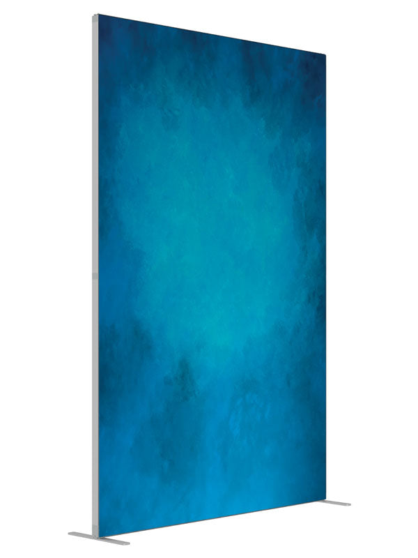 Aquarium Blue shown at an angled view, photography backdrop panel for Denny StudioEdge silicone edge frame, 5 ft