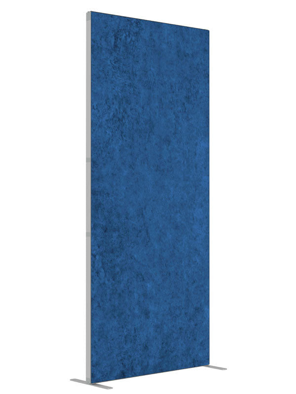 Aquarius Deep Blue shown at an angled view, photography backdrop panel for Denny StudioEdge silicone edge frame, 3 ft