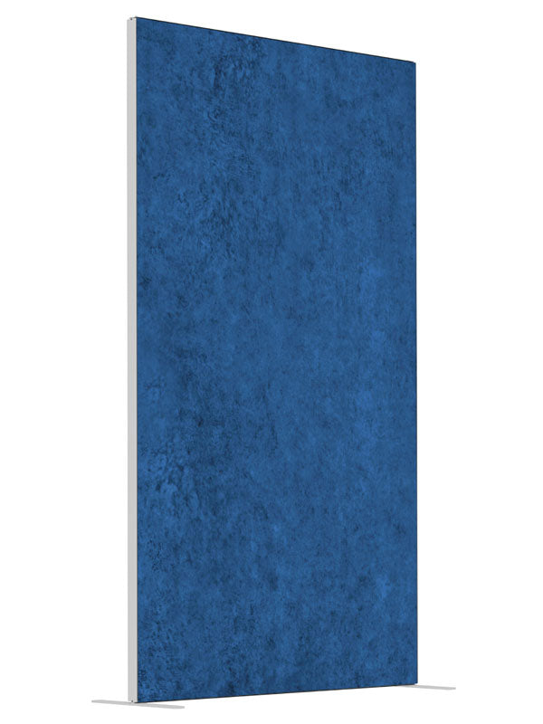 Aquarius Deep Blue shown at an angled view, photography backdrop panel for Denny StudioEdge silicone edge frame, 4 ft
