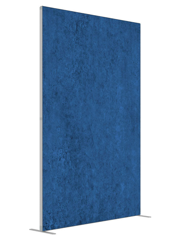 Aquarius Deep Blue shown at an angled view, photography backdrop panel for Denny StudioEdge silicone edge frame, 5 ft