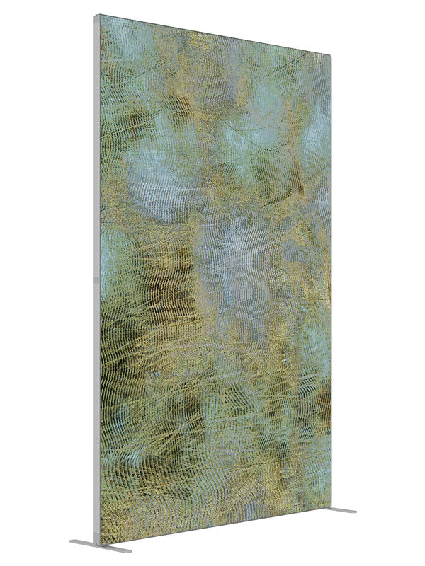 Aquatic shown at an angled view, photography backdrop panel for Denny StudioEdge silicone edge frame, 5 ft