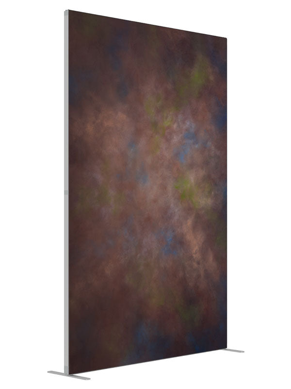 Aquatic Sun shown at an angled view, photography backdrop panel for Denny StudioEdge silicone edge frame, 5 ft