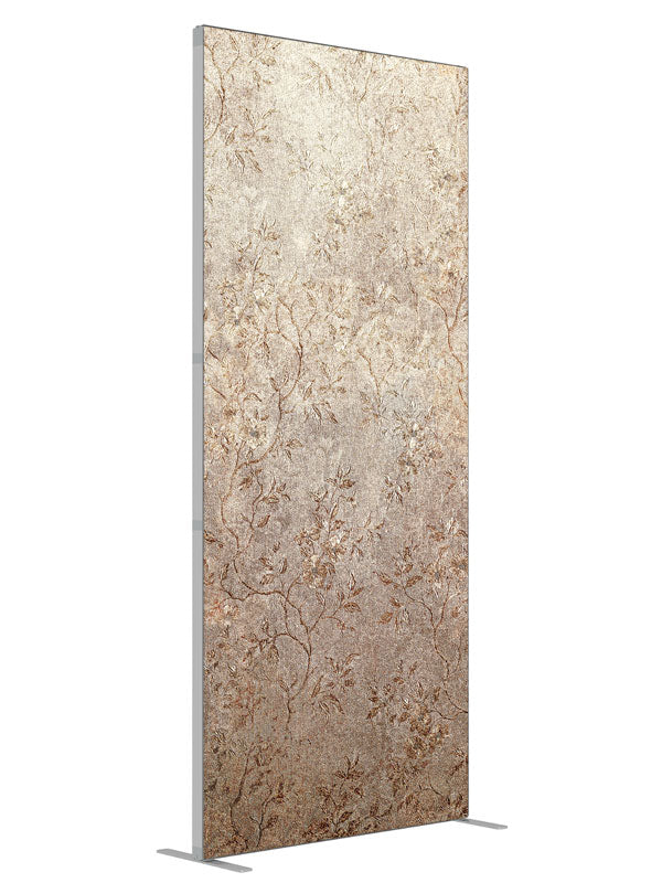 Arabesque Gold shown at an angled view, photography backdrop panel for Denny StudioEdge silicone edge frame, 3 ft