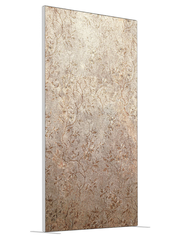 Arabesque Gold shown at an angled view, photography backdrop panel for Denny StudioEdge silicone edge frame, 4 ft