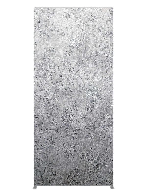 Arabesque Silver, photography backdrop panel for Denny StudioEdge silicone edge frame, 3 ft