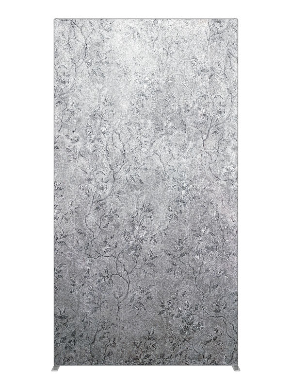 Arabesque Silver, photography backdrop panel for Denny StudioEdge silicone edge frame, 4 ft