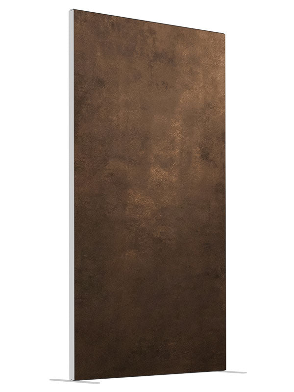 Arlowe Warm Brown Texture shown at an angled view, photography backdrop panel for Denny StudioEdge silicone edge frame, 4 ft