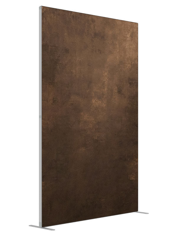 Arlowe Warm Brown Texture shown at an angled view, photography backdrop panel for Denny StudioEdge silicone edge frame, 5 ft