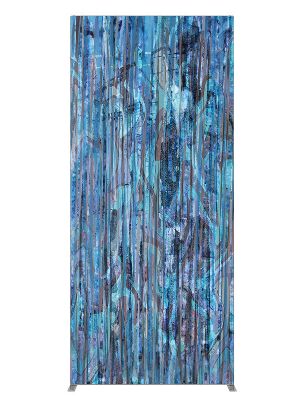 Assimilation Blue Streak Texture, photography backdrop panel for Denny StudioEdge silicone edge frame, 3 ft