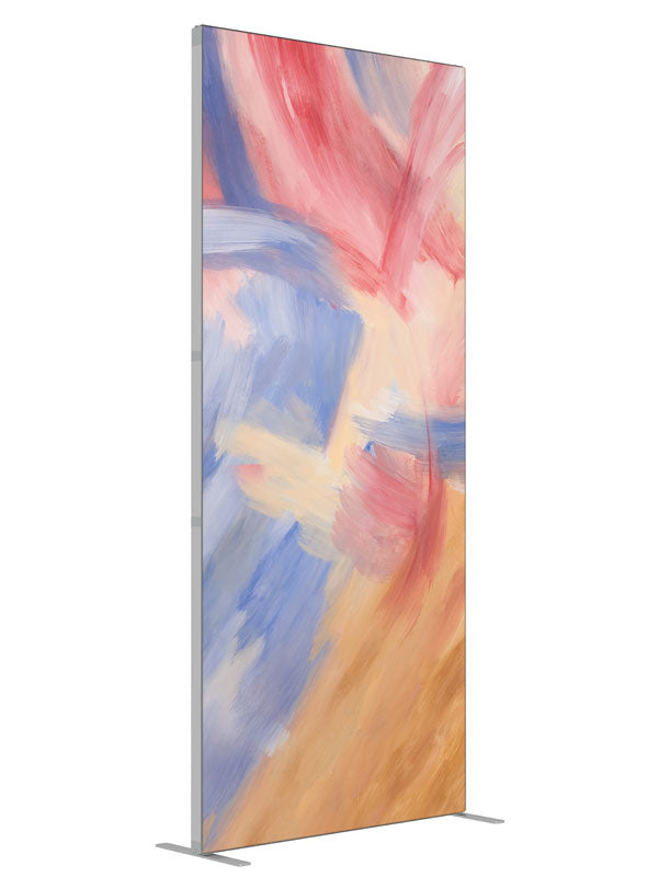 Aurelia soft pastel abstract printed backdrop angled view 3ft - Denny StudioEdge SECP-6319