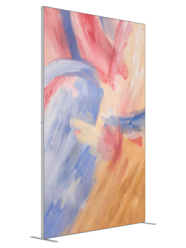 Aurelia soft pastel abstract printed backdrop angled view 5ft - Denny StudioEdge SECP-6319