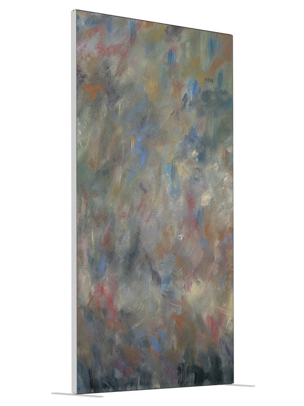 Autumn Blues shown at an angled view, photography backdrop panel for Denny StudioEdge silicone edge frame, 4 ft