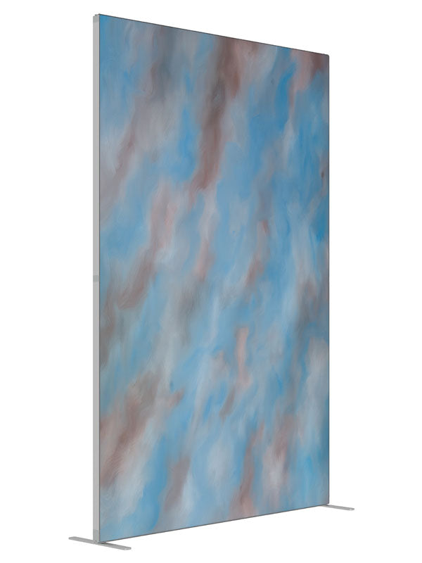Autumn Twist shown at an angled view, photography backdrop panel for Denny StudioEdge silicone edge frame, 5 ft