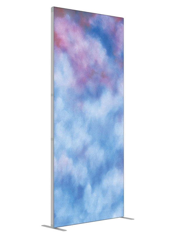 Avalanche shown at an angled view, photography backdrop panel for Denny StudioEdge silicone edge frame, 3 ft