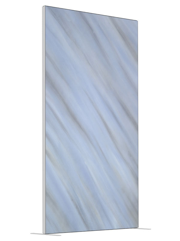 Azure shown at an angled view, photography backdrop panel for Denny StudioEdge silicone edge frame, 4 ft