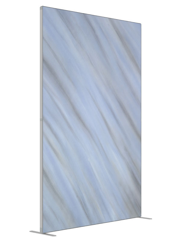 Azure shown at an angled view, photography backdrop panel for Denny StudioEdge silicone edge frame, 5 ft