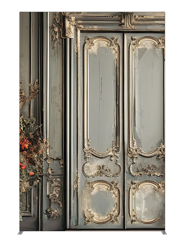 Baroque Door, photography backdrop panel for Denny StudioEdge silicone edge frame, 5 ft