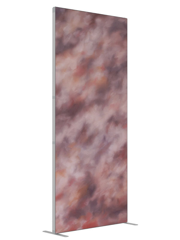 Barron shown at an angled view, photography backdrop panel for Denny StudioEdge silicone edge frame, 3 ft