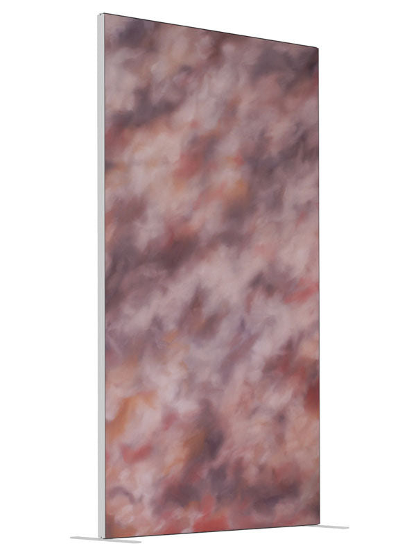 Barron shown at an angled view, photography backdrop panel for Denny StudioEdge silicone edge frame, 4 ft