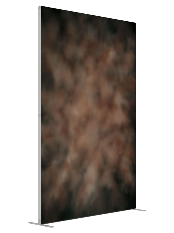 Basic Brown shown at an angled view, photography backdrop panel for Denny StudioEdge silicone edge frame, 5 ft