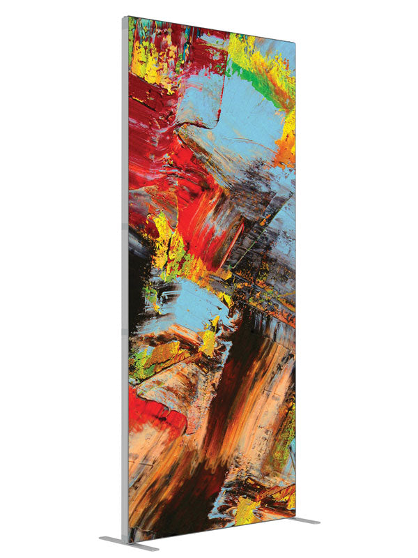 Befuddled Bold Abstract shown at an angled view, photography backdrop panel for Denny StudioEdge silicone edge frame, 3 ft