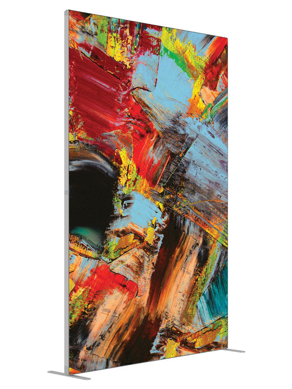 Befuddled Bold Abstract shown at an angled view, photography backdrop panel for Denny StudioEdge silicone edge frame, 5 ft