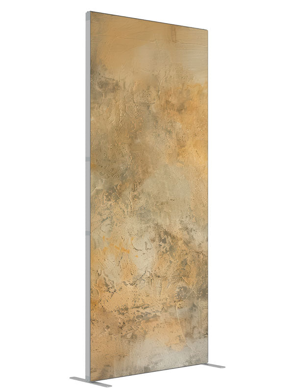 Beige Textured shown at an angled view, photography backdrop panel for Denny StudioEdge silicone edge frame, 3 ft