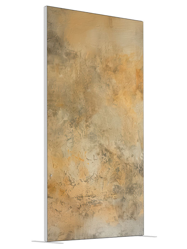Beige Textured shown at an angled view, photography backdrop panel for Denny StudioEdge silicone edge frame, 4 ft