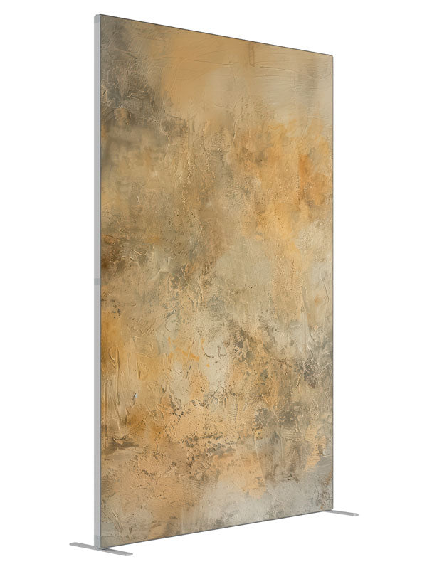 Beige Textured shown at an angled view, photography backdrop panel for Denny StudioEdge silicone edge frame, 5 ft