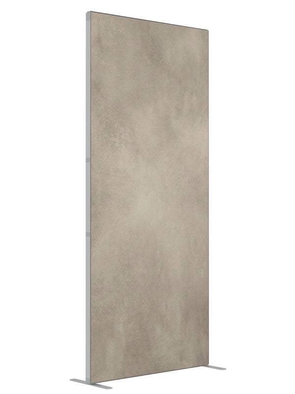 Bellington Soft Beige Textured Studio shown at an angled view, photography backdrop panel for Denny StudioEdge silicone edge frame, 3 ft