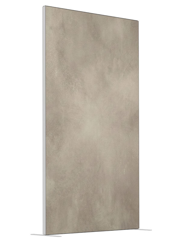 Bellington Soft Beige Textured Studio shown at an angled view, photography backdrop panel for Denny StudioEdge silicone edge frame, 4 ft