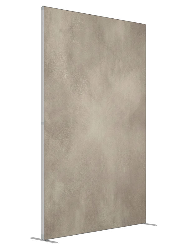 Bellington Soft Beige Textured Studio shown at an angled view, photography backdrop panel for Denny StudioEdge silicone edge frame, 5 ft
