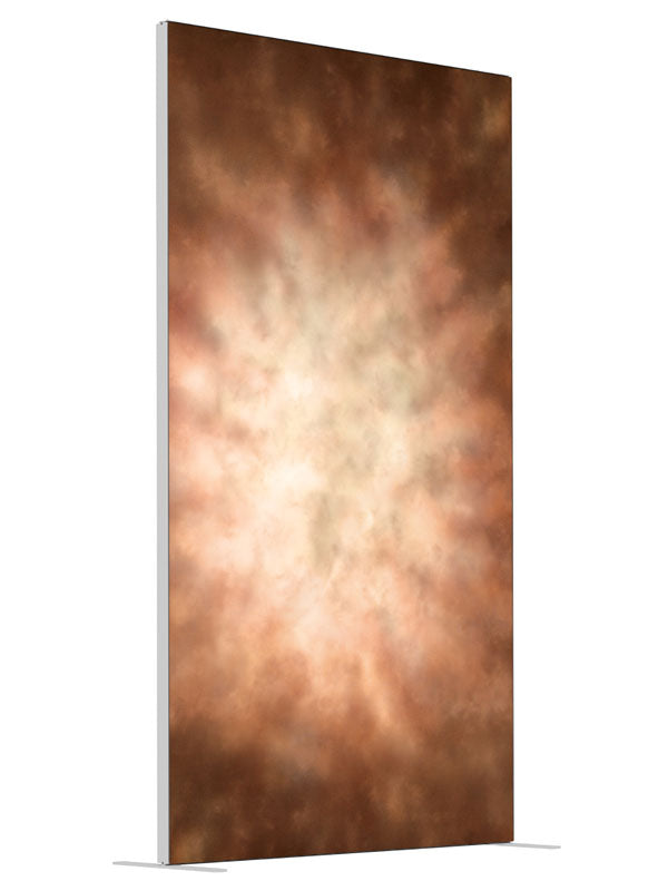 Bianchi shown at an angled view, photography backdrop panel for Denny StudioEdge silicone edge frame, 4 ft